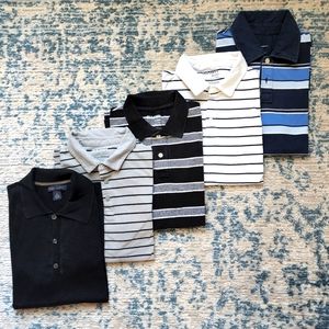 Lot of 5 Men's Small Polo Shirts: Banana Republic, Gap, Old Navy